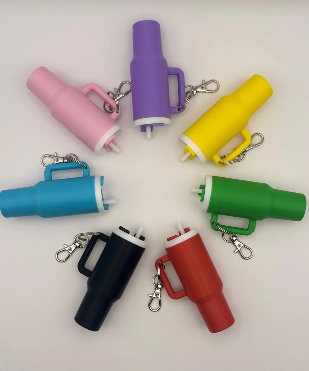 Stanley-Inspired Chapstick Holder Keychain | Mini Tumbler