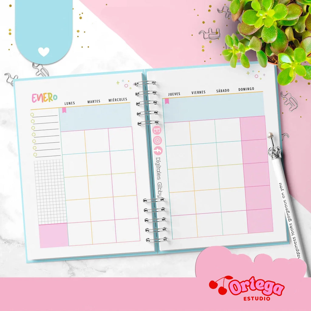Agenda bonita Español