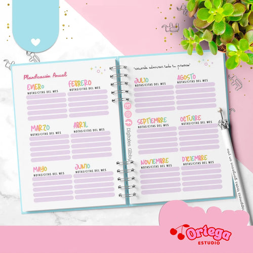 Agenda bonita Español