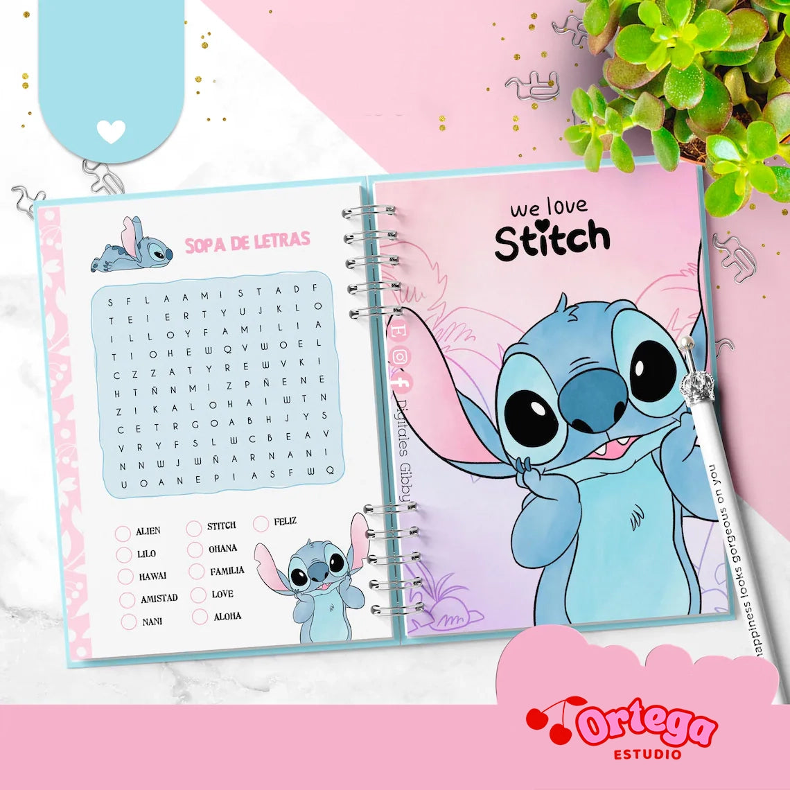 Agenda semanal Stitch Español