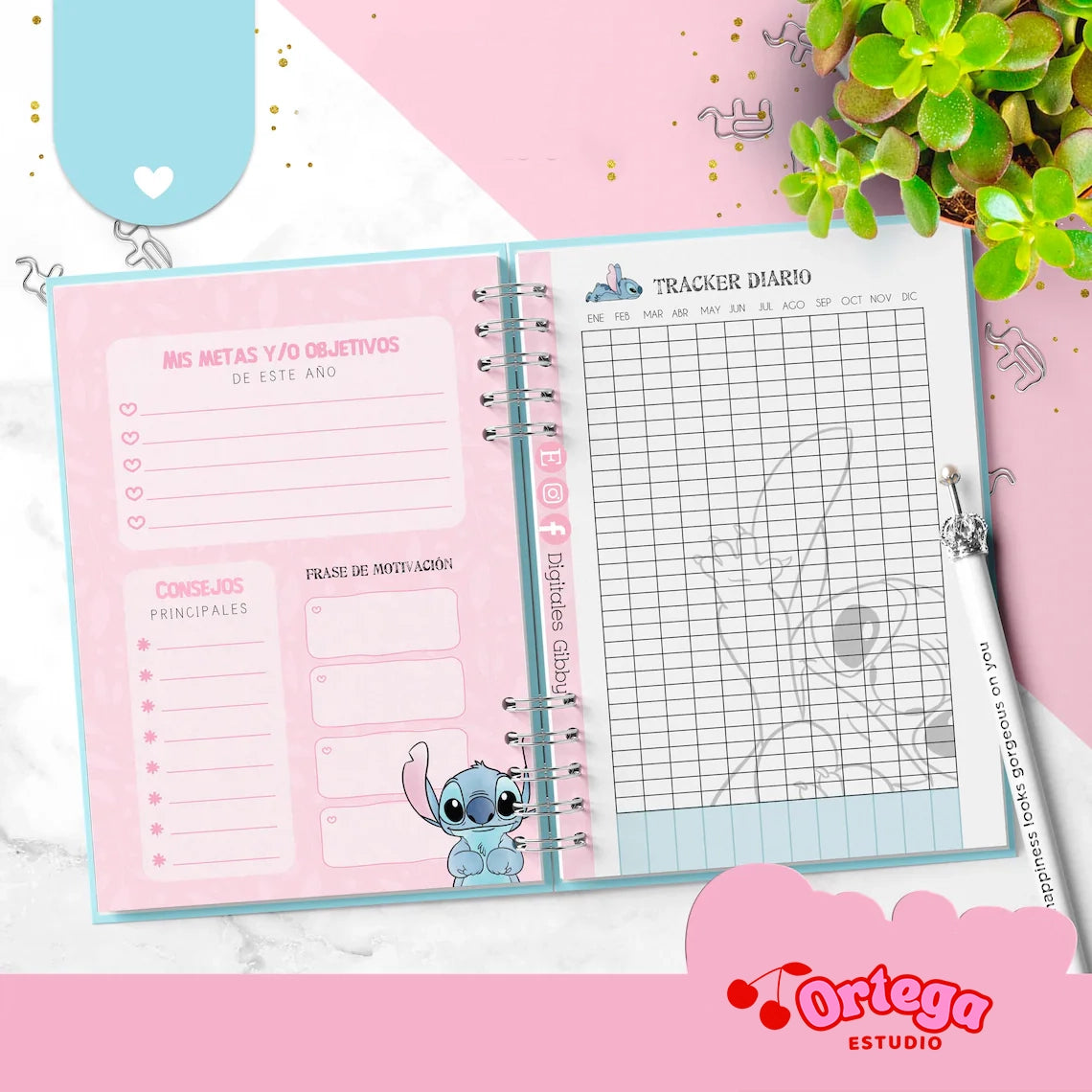 Agenda semanal Stitch Español