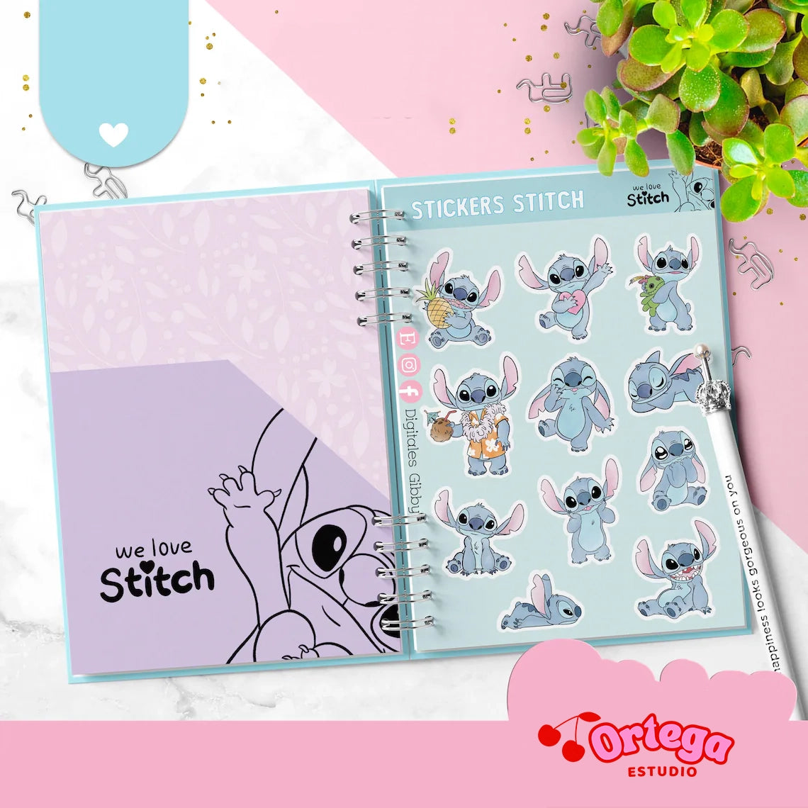 Agenda semanal Stitch Español