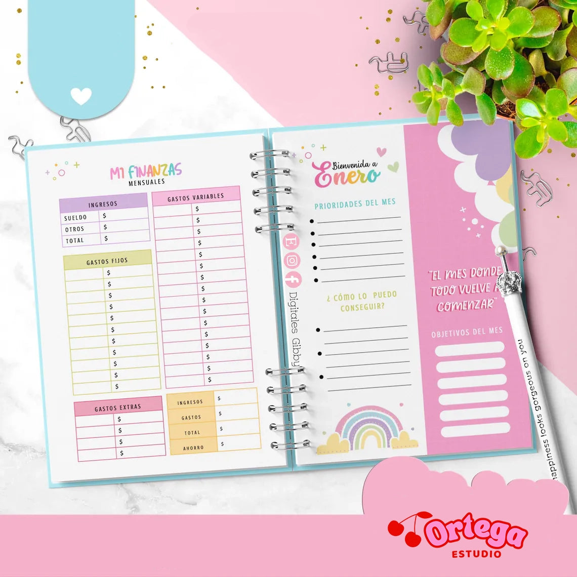 Agenda bonita Español