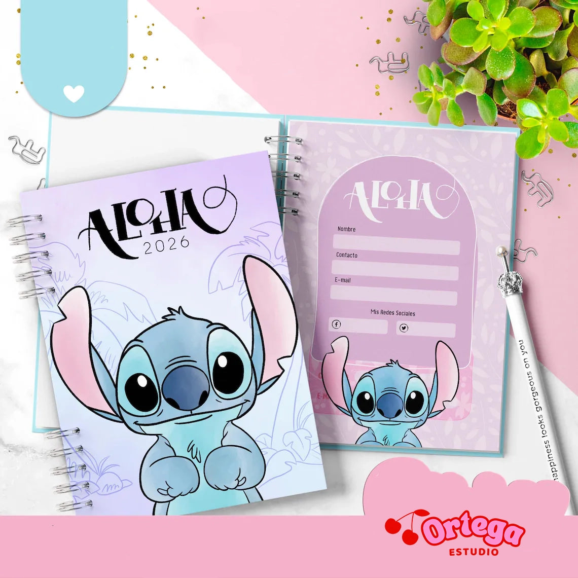 Agenda semanal Stitch Español