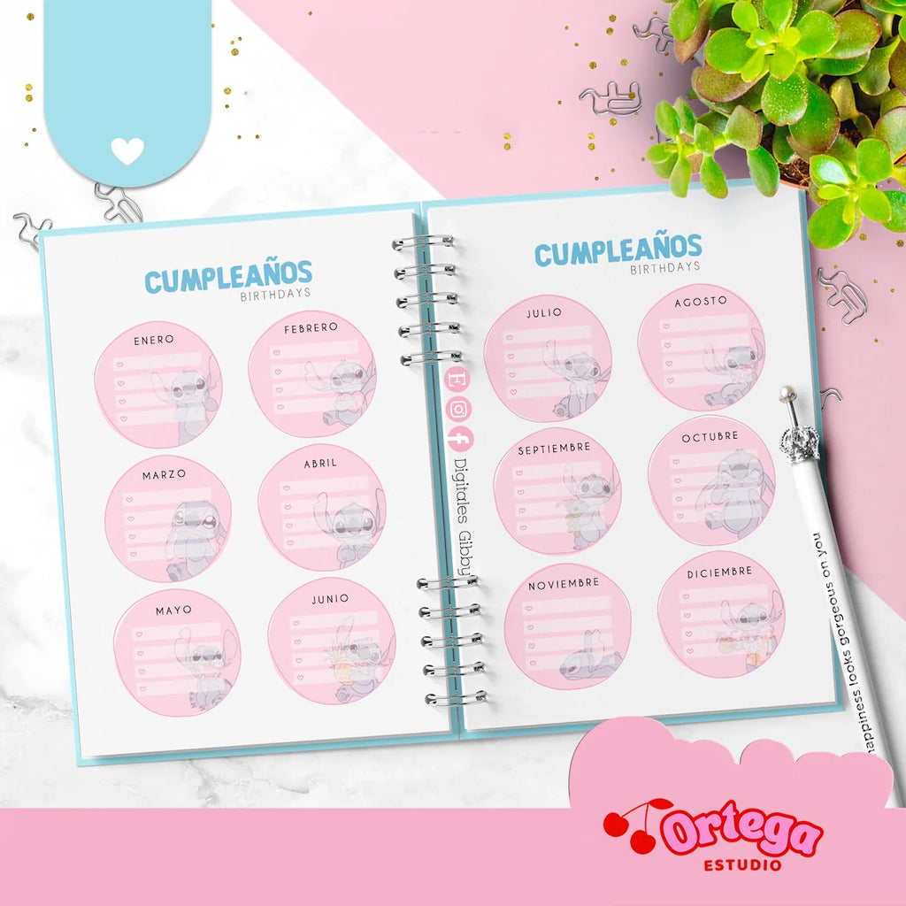 Agenda semanal Stitch Español