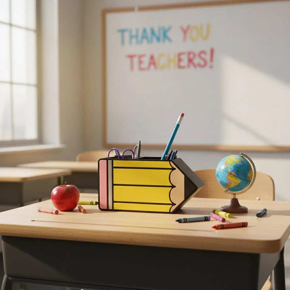 Custom Name Pencil Holder - Teacher Gift - 3D Printed Teacher Appreciation Week Gift