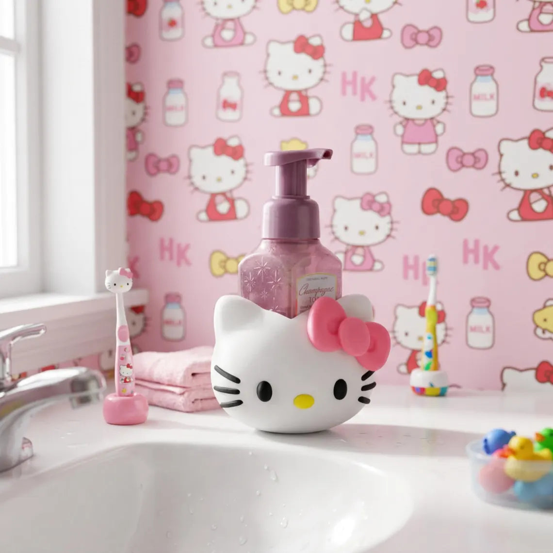 3D Printed Hello Kitty Multi-Purpose Holder | Cute Makeup Brush, Pencil, Soap Organizer