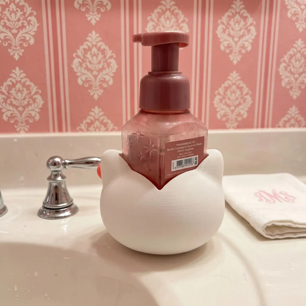 3D Printed Hello Kitty Multi-Purpose Holder | Cute Makeup Brush, Pencil, Soap Organizer