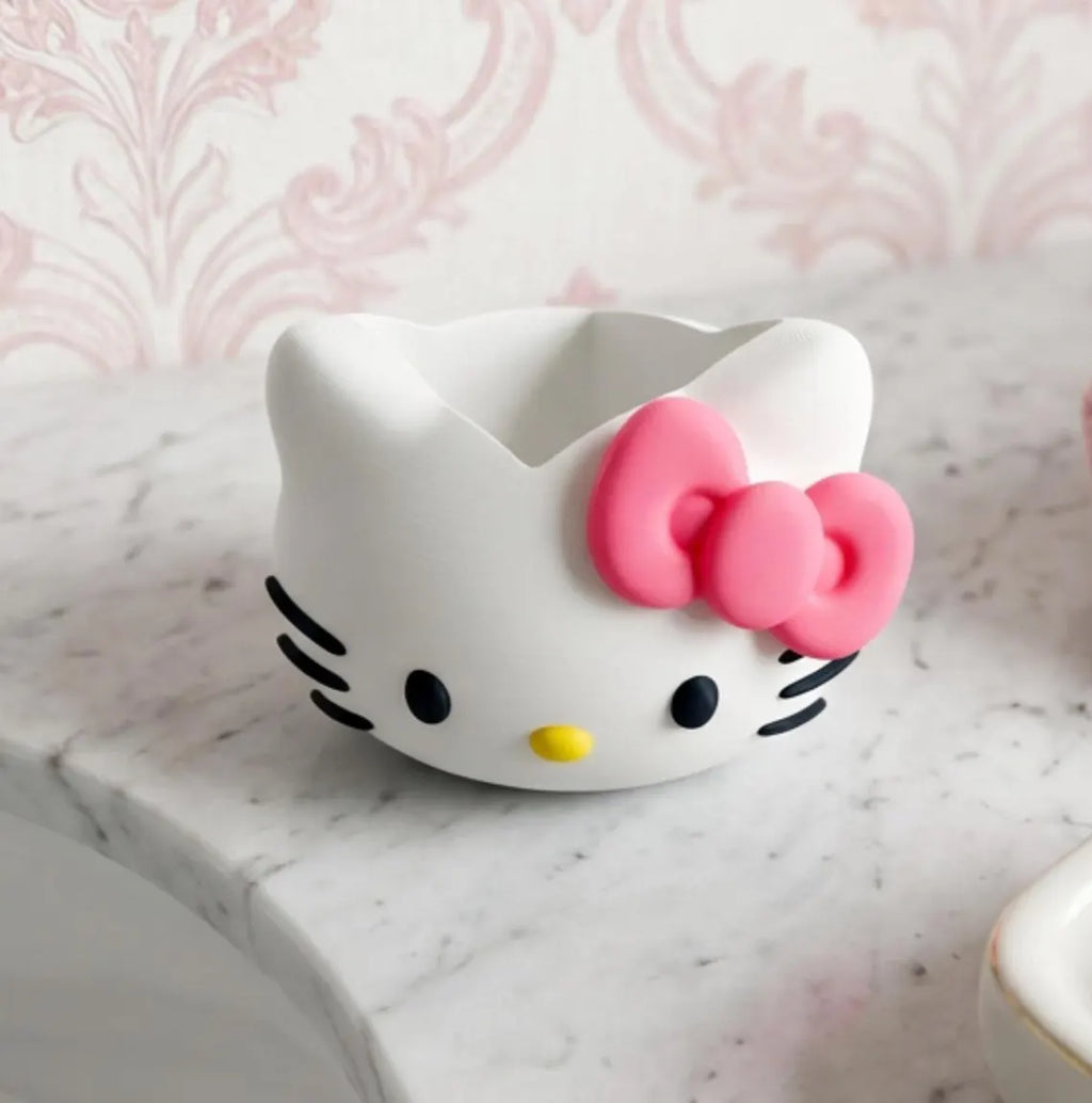 3D Printed Hello Kitty Multi-Purpose Holder | Cute Makeup Brush, Pencil, Soap Organizer