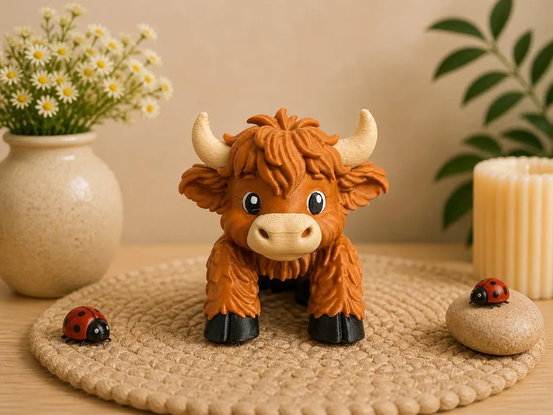 Cute Desk Decor Cow Shelf