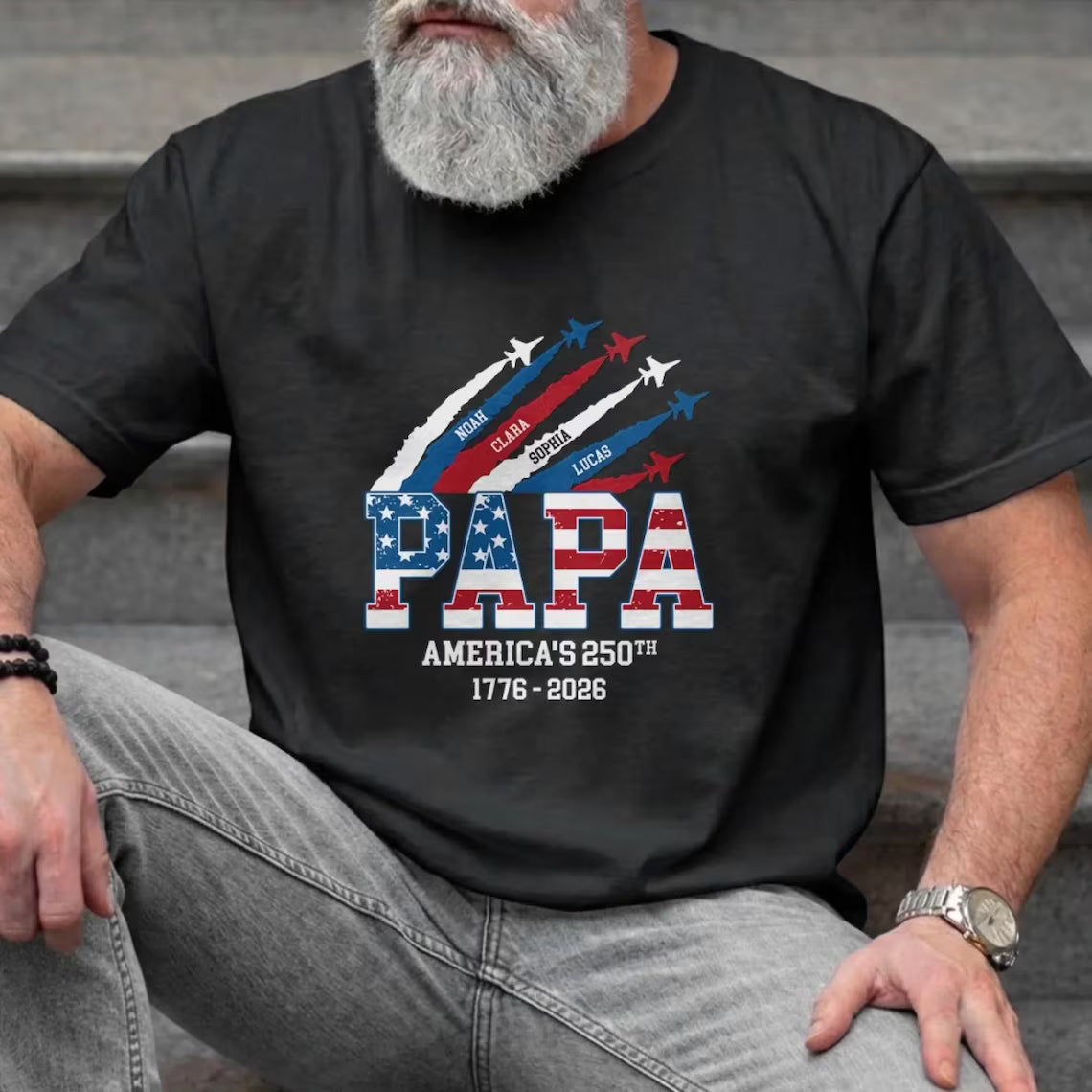 Personalized Papa America 250th Anniversary