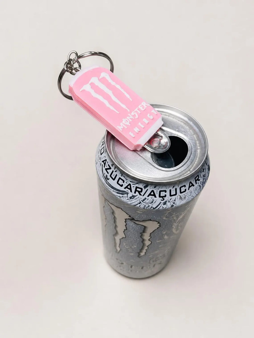 Energy drink can keychain