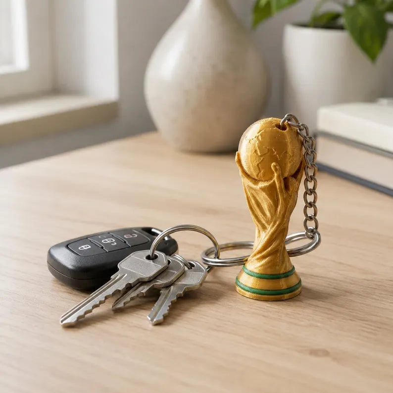 World Cup 2026 Trophy Keychain Soccer