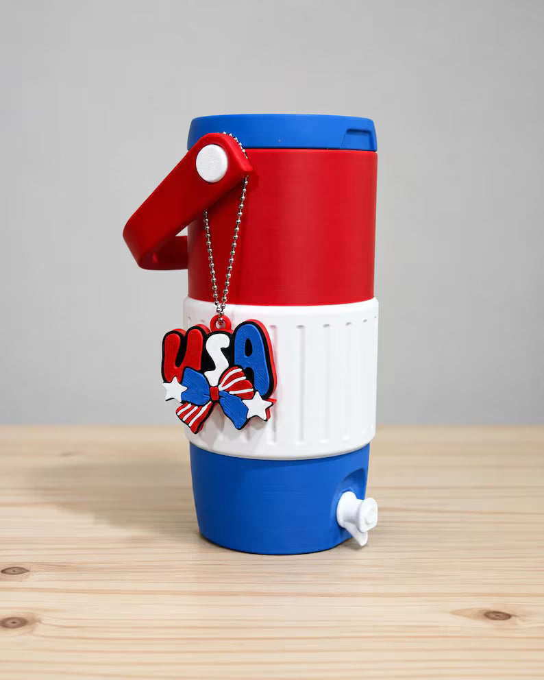 America's 250th Freedom Sipper w/USA Pop Tab Opener - 12 oz. Slim Cans