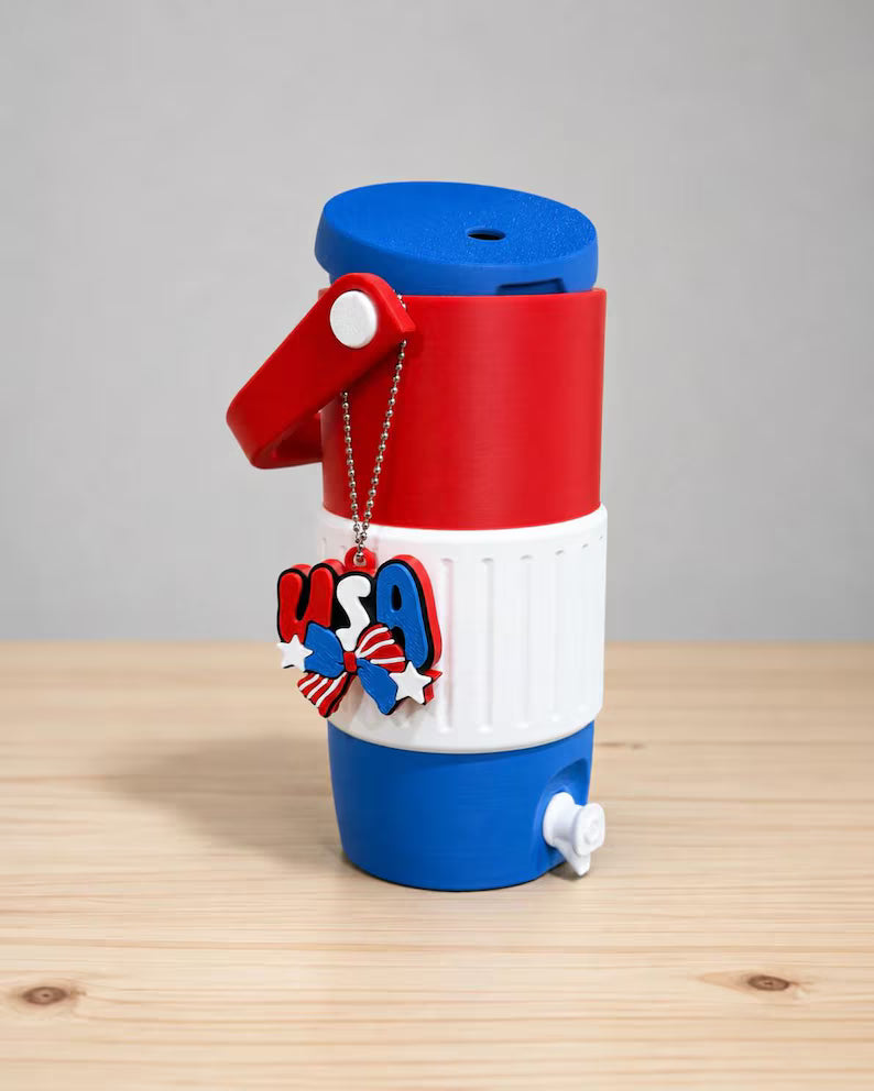 America's 250th Freedom Sipper w/USA Pop Tab Opener - 12 oz. Slim Cans