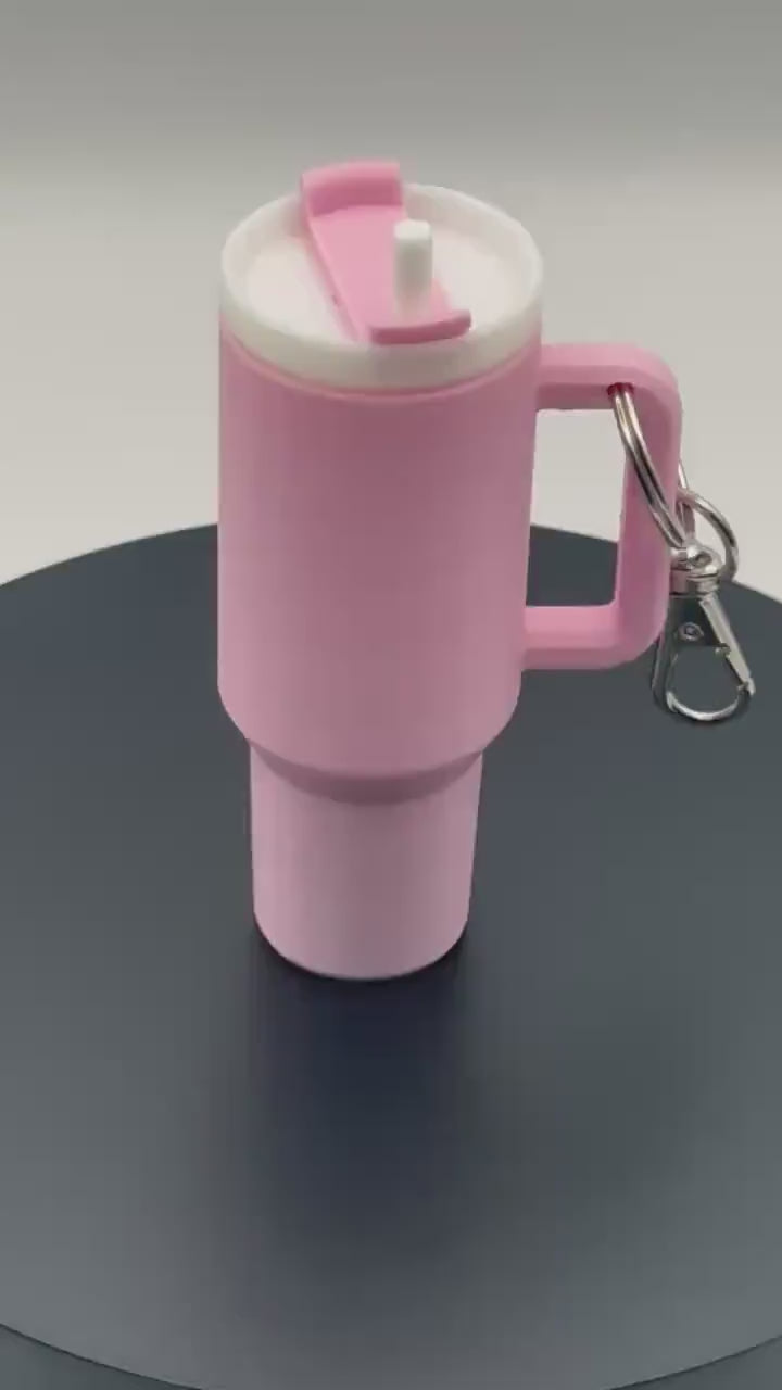 Stanley-Inspired Chapstick Holder Keychain | Mini Tumbler