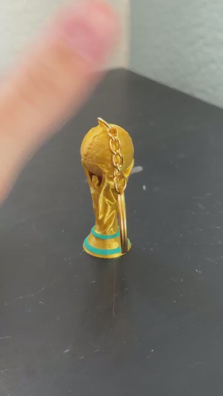 World Cup 2026 Trophy Keychain Soccer