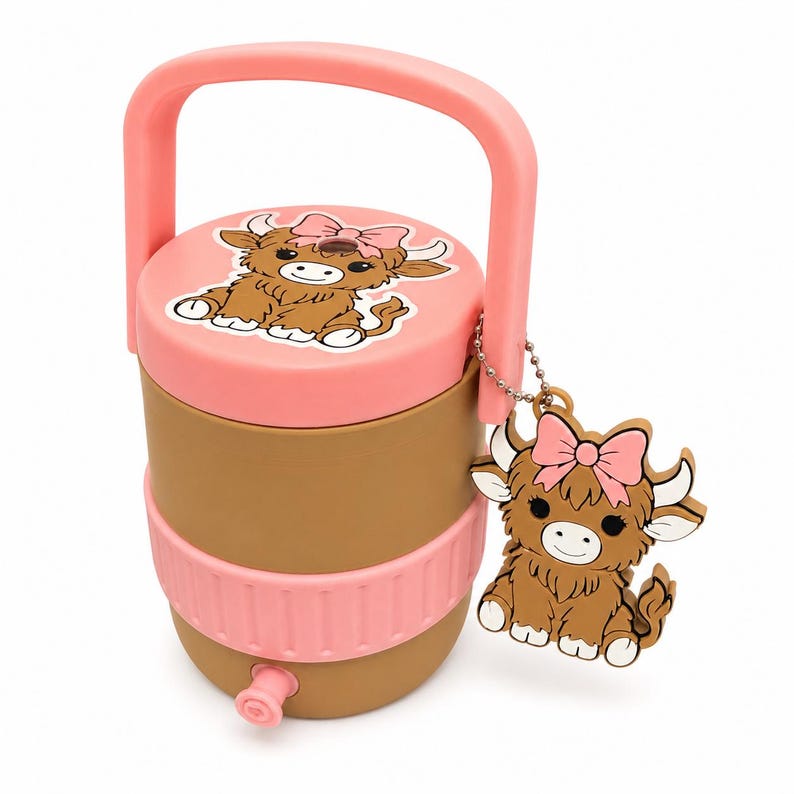 Pink Drink Holder with Tab Opener